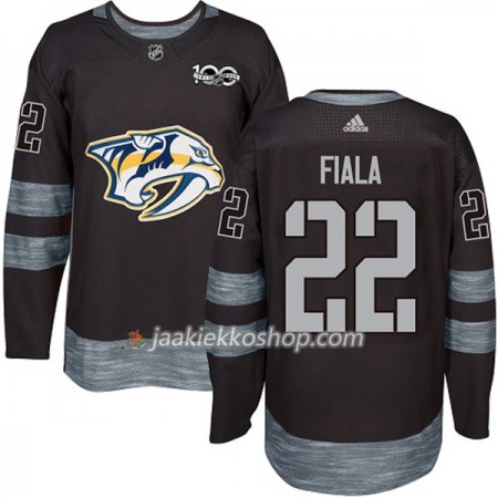 Miehille NHL Nashville Predators Pelipaita Kevin Fiala 22 1917-2017 100th Anniversary Adidas Musta Authentic